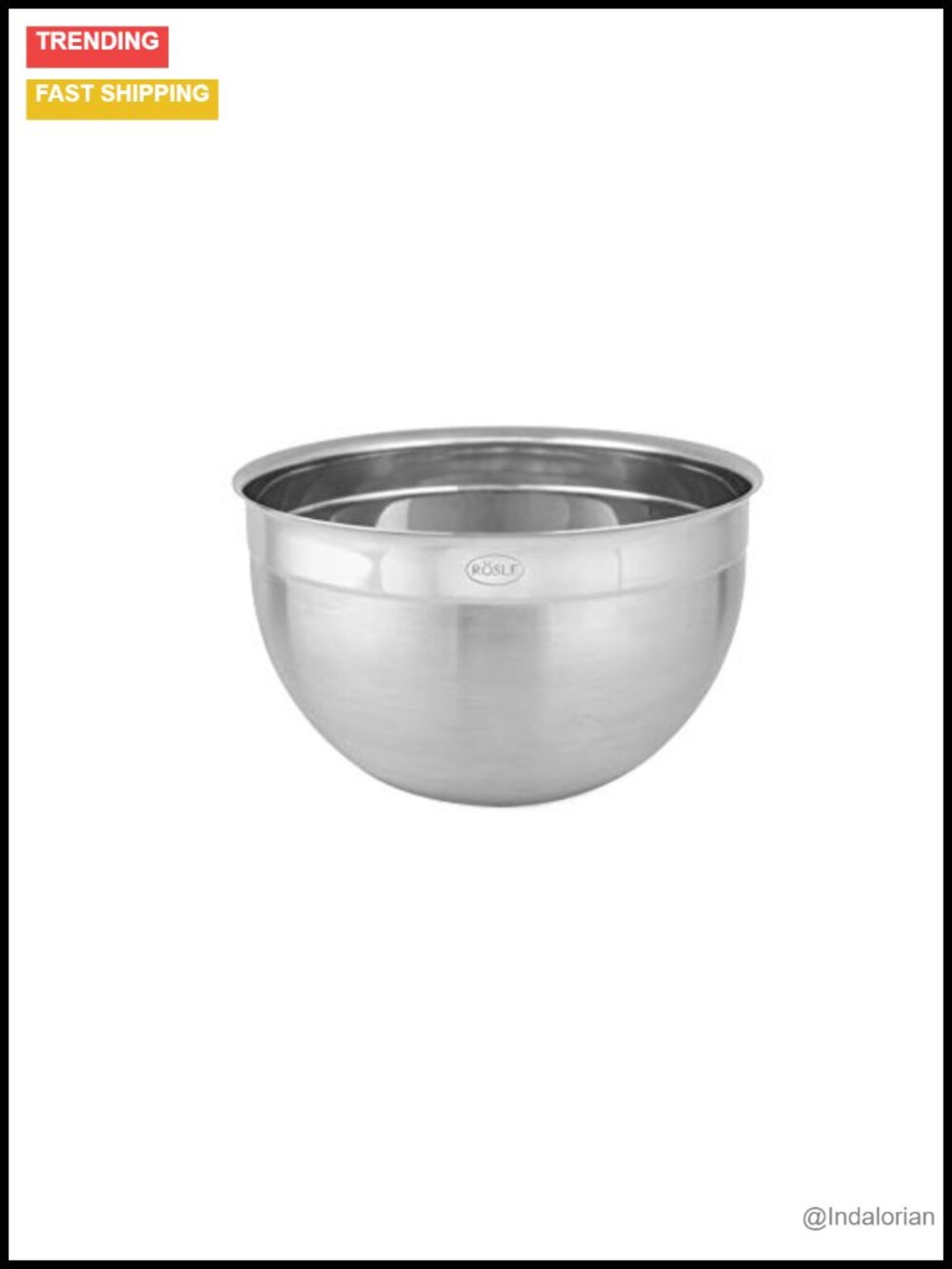 Deep Mixing Bowl 3.3qt Stainless Steel 7.9" German Engineered